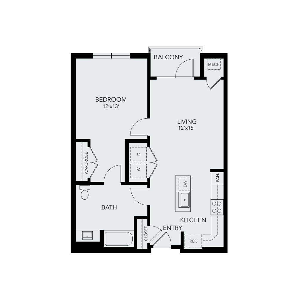 A1a ADA floor plan avenida watermarq germantown