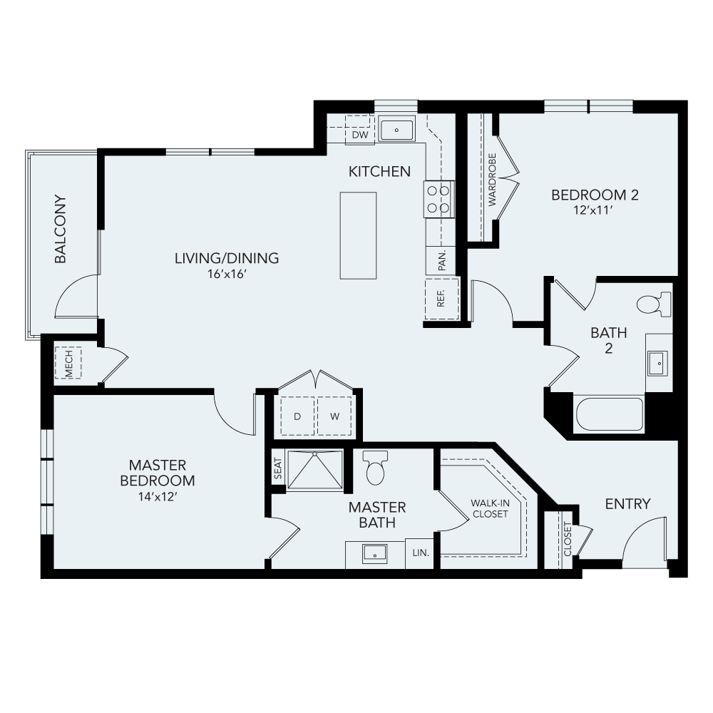 B4 ADA floor plan avenida watermarq germantown