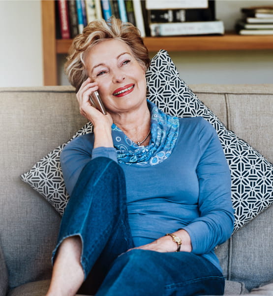 woman talking on cell phone